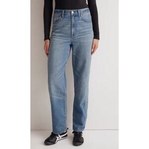 Madewell Jeans Womens Sz 31 Baggy Straight High Rise Denim Jeans Medium Wash